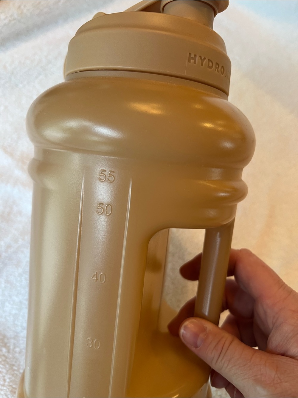 HydroJug 1/2 Gal Bottle w/ Teal & Dalmatian Spot Neoprene Sleeve with Tan Base - Picture 10 of 14